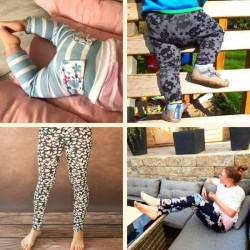 Leggings Luna für Babys, Kinder & Damen - Kombi-Schnittmuster im Format A0, A4 und Beamer